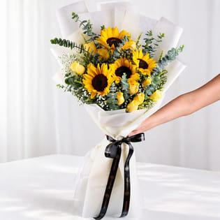 Sunlit Charm Of Yellow Blooms