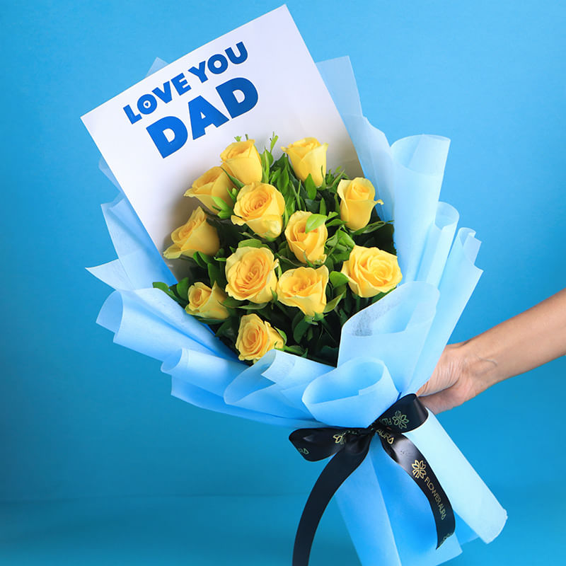 Sunlit Rose Whispers For Dad