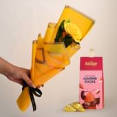 Sunlit Yellow Rose N Treats Combo