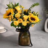 Sunny Bliss Yellow Vase
