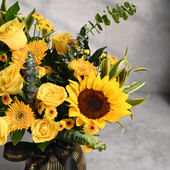 Sunny Bliss Yellow Vase
