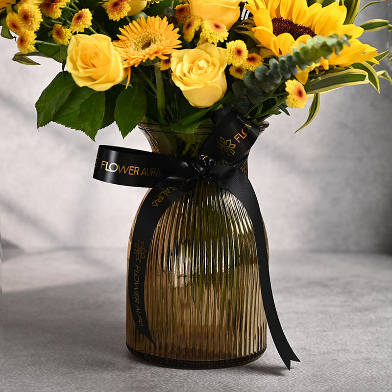 Sunny Bliss Yellow Vase