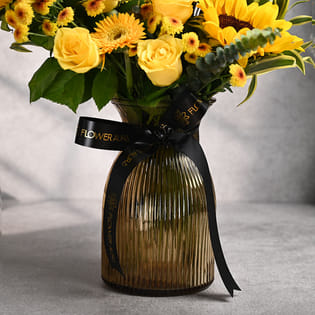 Sunny Bliss Yellow Vase