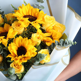 Sunshine Draped In Blue Sky