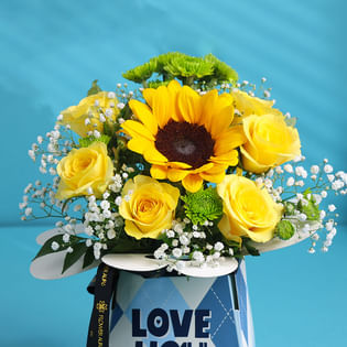 Sunshine Floral Hug For Dad