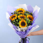 Sunshine N Grace Wrapped Floral Hug