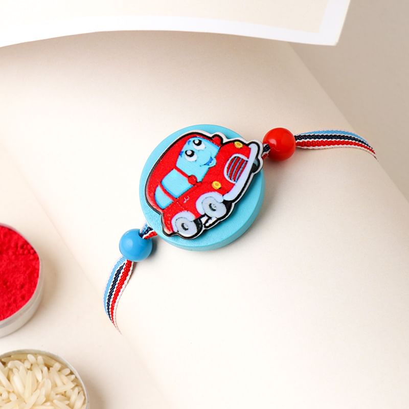 Send Super Car Rakhi - Cartoon for Kids online