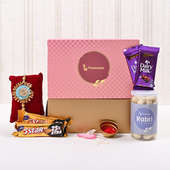 Super chocolaty grand Rakhi - Designer Rakhi with Chocolate Box