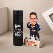 Buy Caricature with Temperature Bottle For Fathers Day