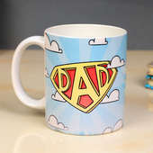 Super Dad Fathers Day Mug - Personalised Gift for Dad
