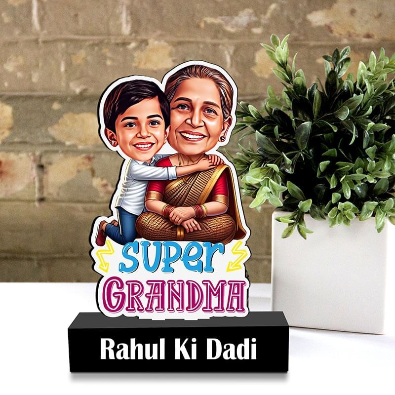 Super Grandma Personalised Caricature