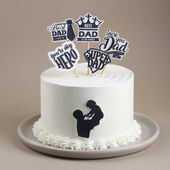Super Hero Dad Artwork Cake