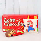 Super Mario Rakhi and Lotte Choco Pie Combo for Kids