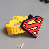 One Superman Rakhi for Kids with Chocolates Box