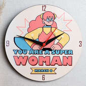 Super Woman Clock