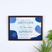 Superdad Certificate - Fathers Day Gift