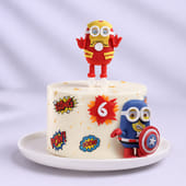 Superhero Minions Cake