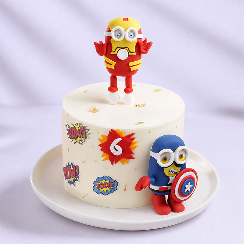 Superhero Minions Cake
