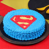 Superman Shield Cake - Superman Designer Cake Order Online