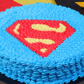 Zoom view of Superman Designer Birthday Cake