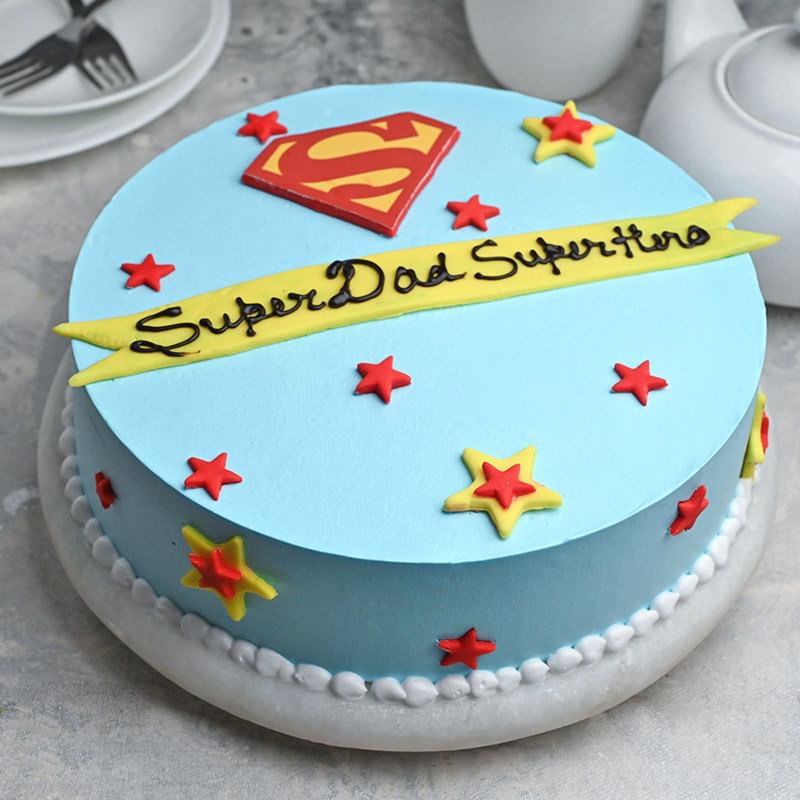 Superman Superdad Cake - Best for Father's Dad