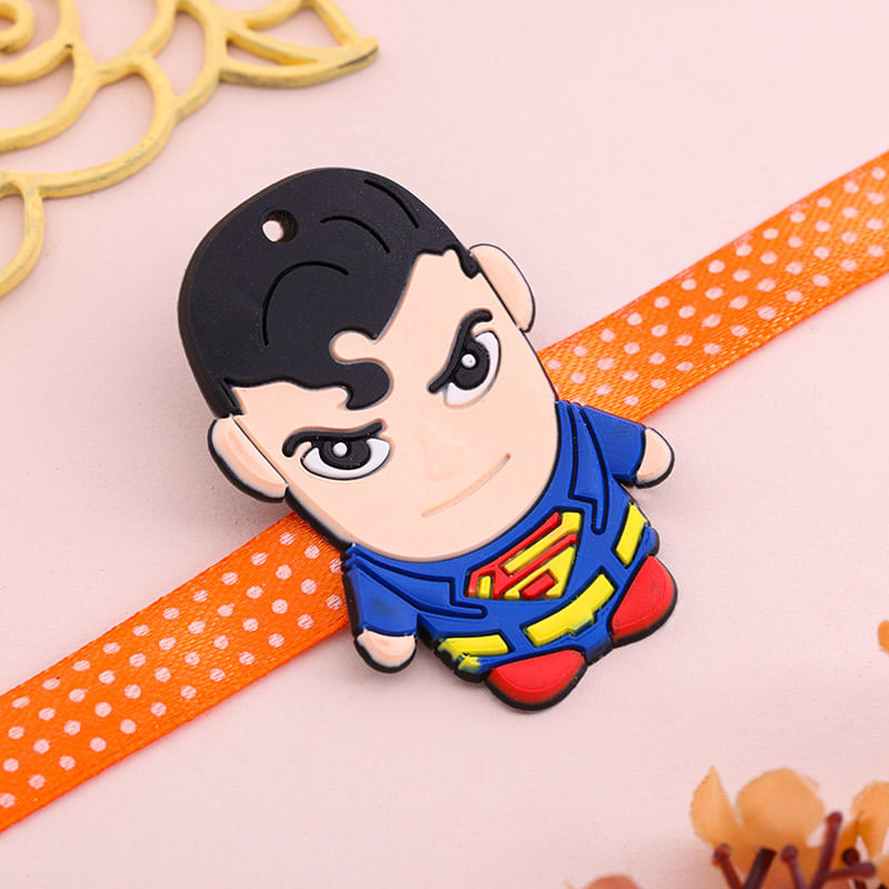 Superman Theme Cutie Kids Rakhi