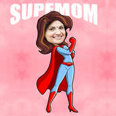 Supermom Caricature