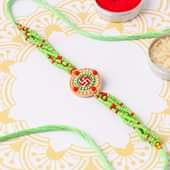 Swastika Beads Bliss Rakhi