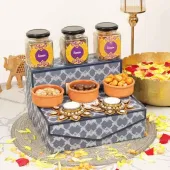 Golden Glow Treats N Nuts Gift Box