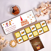 Sweet Bhai Dooj Chocolate N Greeting Gift Box