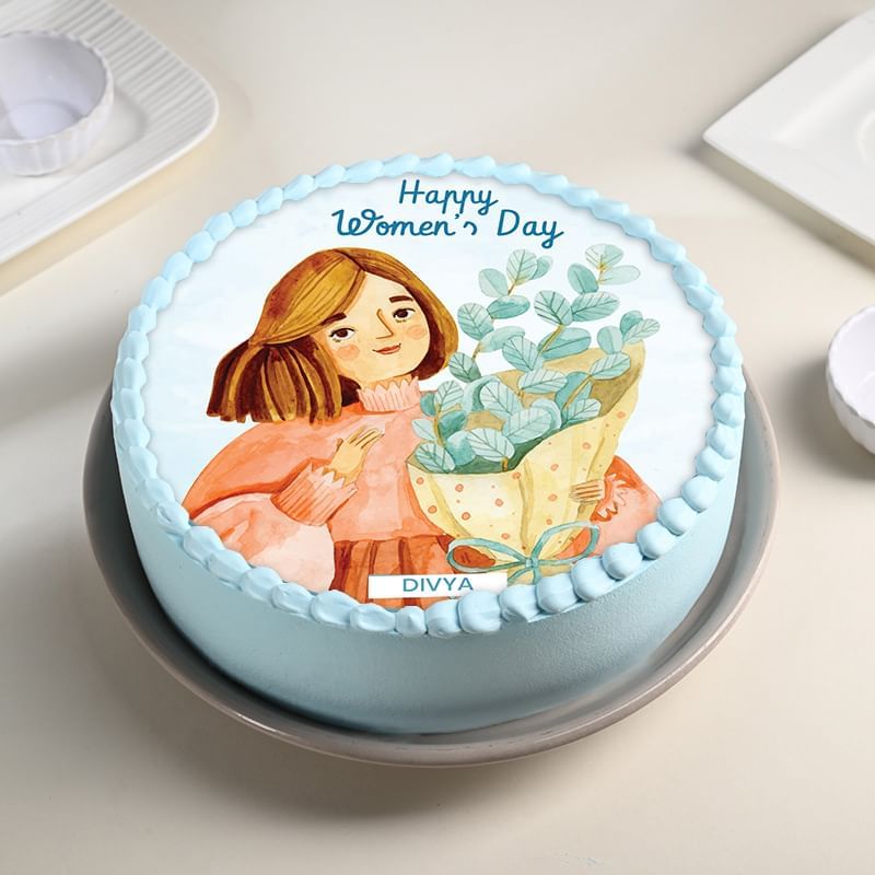 Sweet Bloom Womens Day Cake