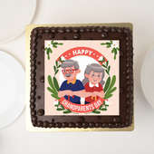 Sweet Choco Cake Tribute For Grandparents