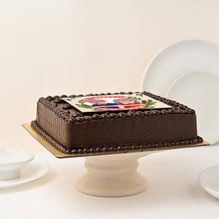 Side view of Choco Cake For Grandparents