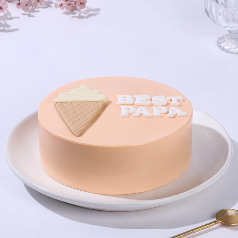 Sweet Cone Cake For Best Papa