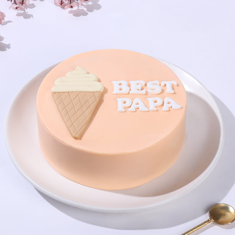 Sweet Cone Cake For Best Papa
