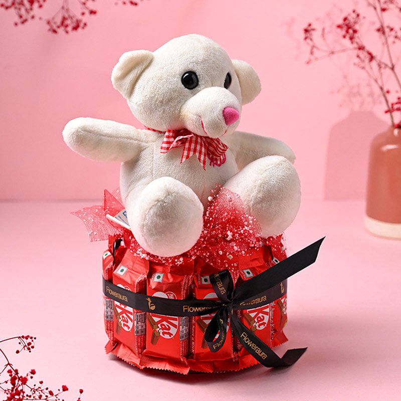 Sweet Kitkat Serenade With Teddy Bear