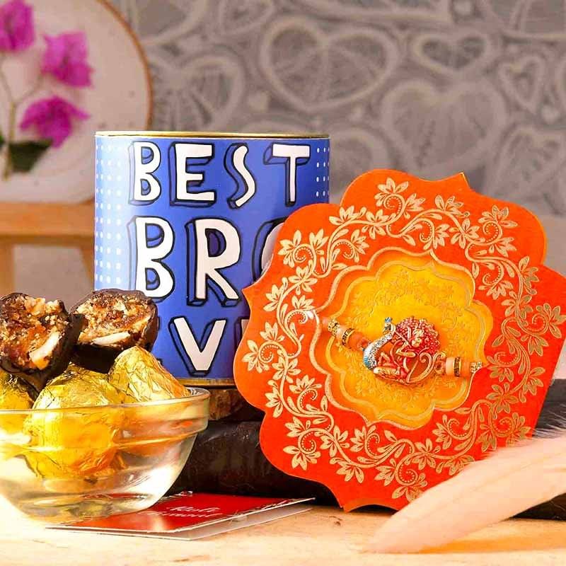Sweet Krishna Rakhi Combo