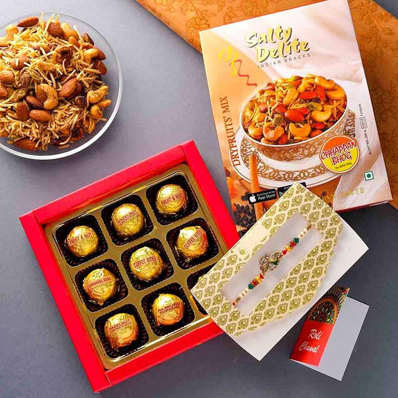 Sweet N Salty Rakhi Hamper