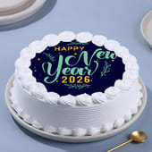 Sweet New Beginnings: Personalised photo new year cake 