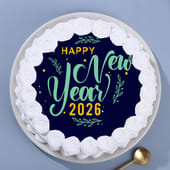 Sweet New Beginnings: Personalised photo new year cake 