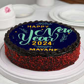 Sweet New Beginnings: Personalised photo new year cake 
