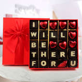A Beautiful box of chocolate carries message I Will Be There For You