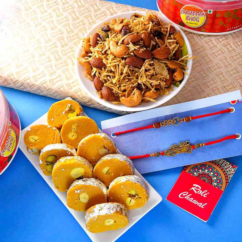 Sweet Salty Rakhi Set