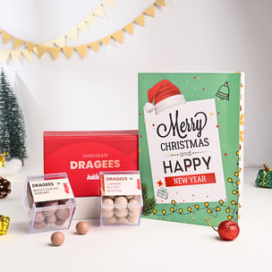 Wishes Greeting Cards with Christmas Hamper