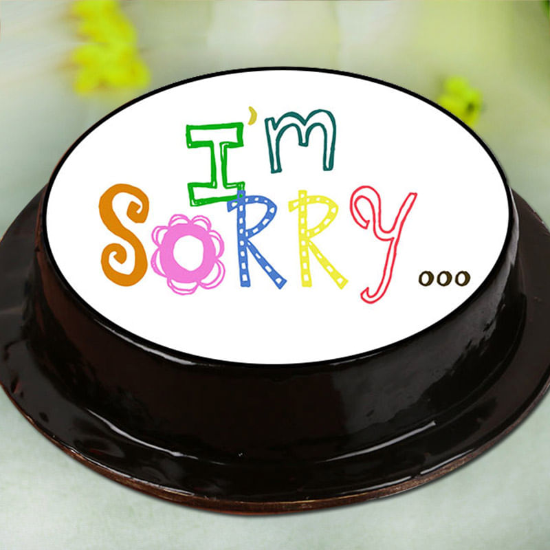 I am Sorry Poster Cake