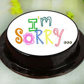 I am Sorry Poster Cake