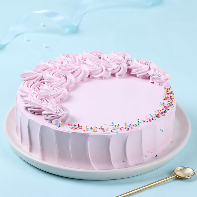 Sweet Strawberry Vegan Cake