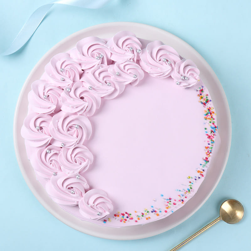 Sweet Strawberry Vegan Cake