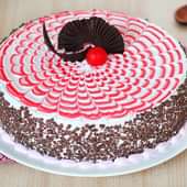 Sweet Symphony - Strawberry Chocolate Cake with Zoomed in View