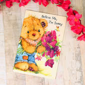 Sweet Teddy Apology Greeting Card